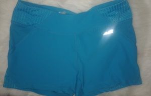 Avia L  Girls (10-12) Turquoise Lined Running Shorts Kids